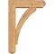 Ekena Millwork Thorton Craftsman Smooth Bracket w/ Offset Brace, Western Red Cedar, 5 1/2"W x 18"D x 26"H BKT0604X18X26THR04SWR - alternate 2